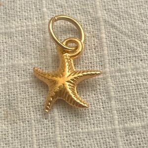 5/$10❤️❤️❤️NEW ROSE GOLD TONE ALLOY STARFISH CHARM PENDANT